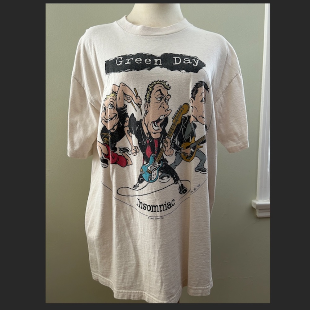 Vintage Green Day Insomniac 1995 Tour Shirt